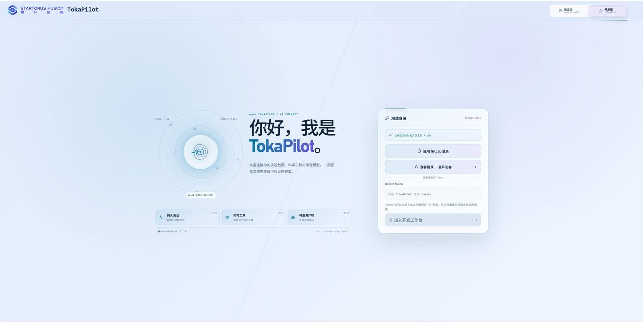 TokaPilot使用界面